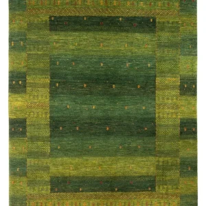 Gabbeh Teppich - Loribaft Perser - 297 x 200 cm - dunkelgrün