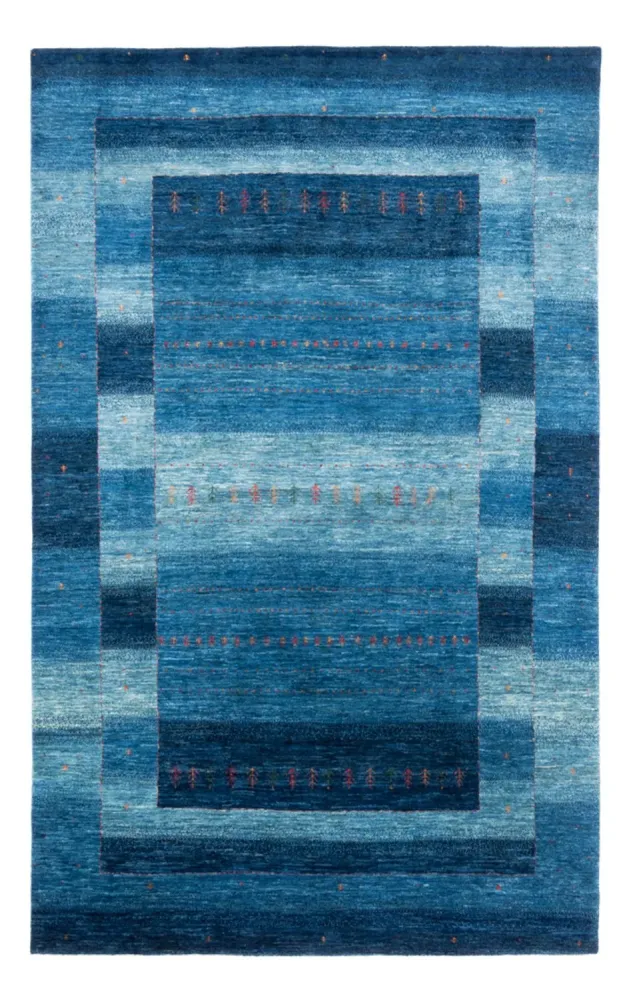 Gabbeh Teppich - Loribaft Perser - 302 x 195 cm - blau