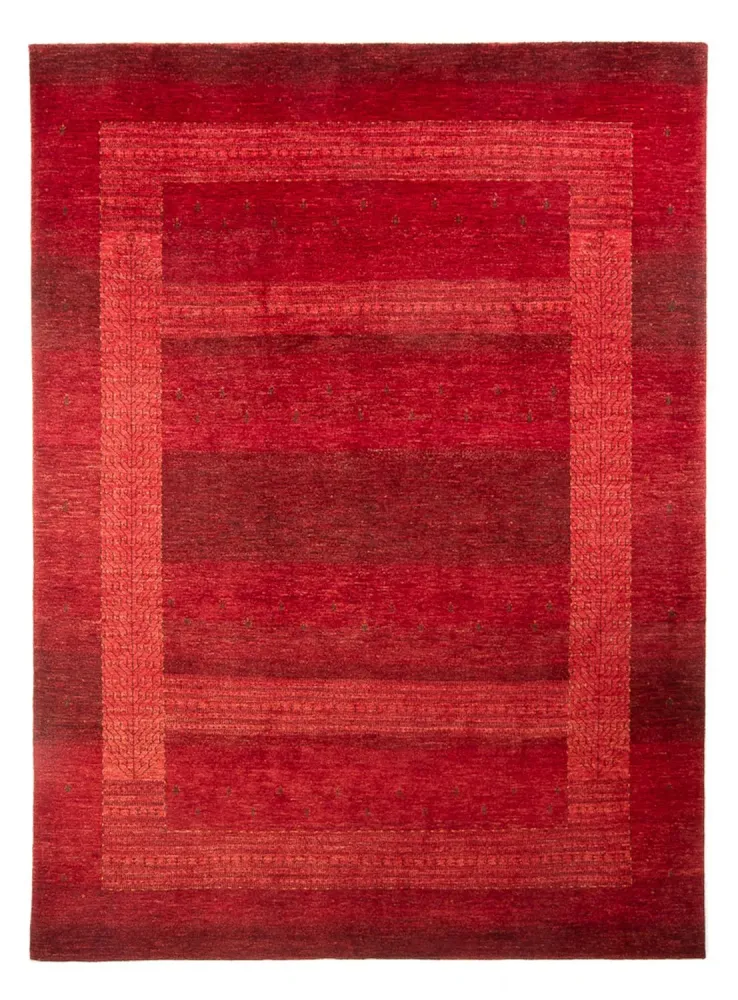 Gabbeh Teppich - Loribaft Perser - 302 x 219 cm - rot