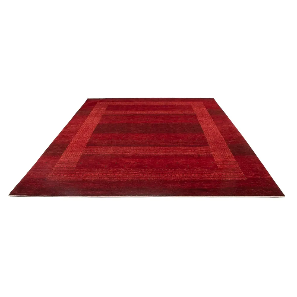 Gabbeh Teppich - Loribaft Perser - 302 x 219 cm - rot
