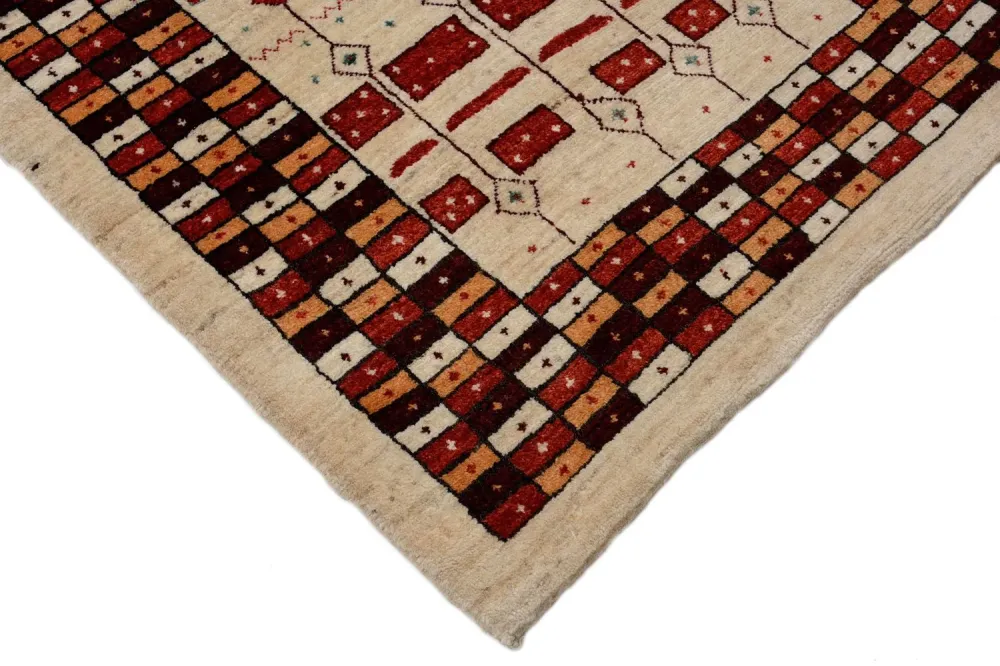Gabbeh Teppich - Loribaft Perser 391 x 88 cm - mehrfarbig