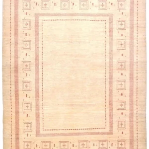 Gabbeh Teppich - Loribaft Perser 417 x 309 cm - beige