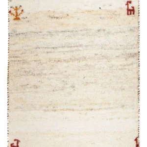 Gabbeh Teppich - Loribaft Perser 60 x 40 cm - beige