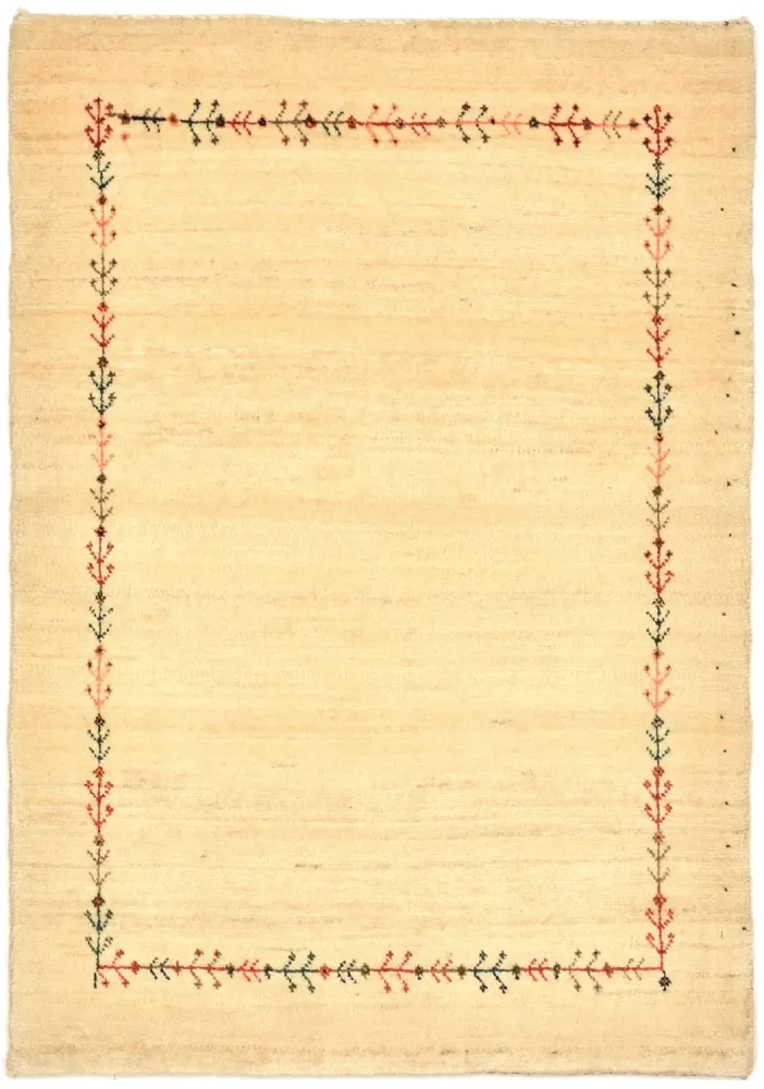 Gabbeh Teppich - Loribaft Perser 93 x 64 cm - natur