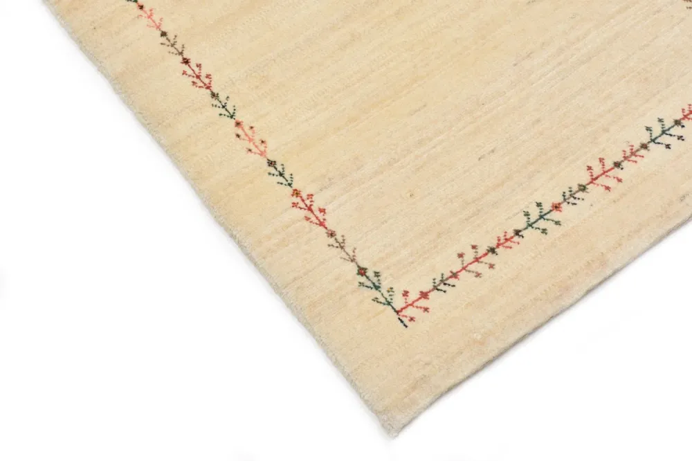 Gabbeh Teppich - Loribaft Perser 93 x 64 cm - natur