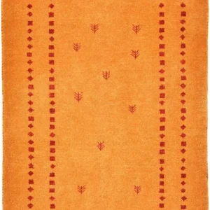 Gabbeh Teppich - Loribaft Perser 98 x 62 cm - orange