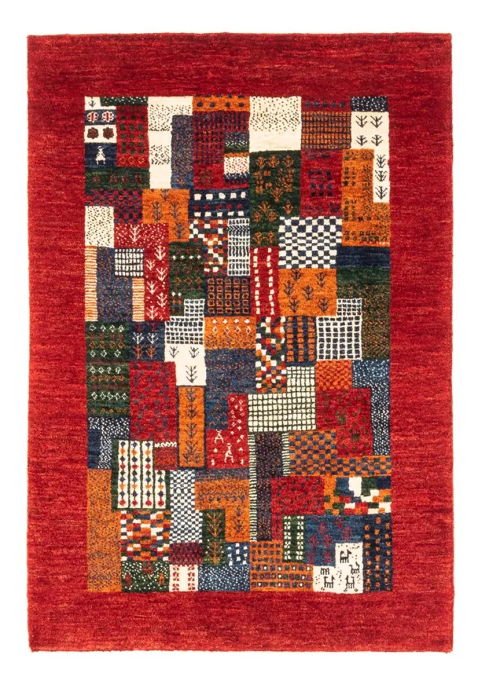 Gabbeh Teppich - Loribaft Perser - Royal - 120 x 80 cm - mehrfarbig