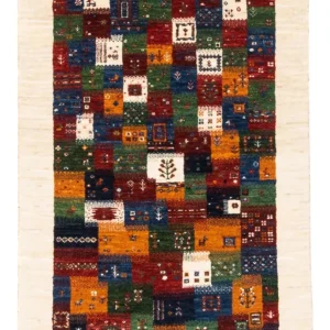 Gabbeh Teppich - Loribaft Perser - Royal - 125 x 83 cm - mehrfarbig