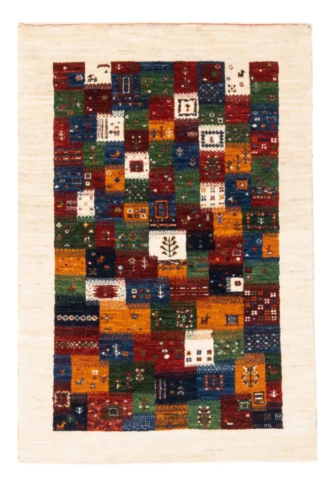 Gabbeh Teppich - Loribaft Perser - Royal - 125 x 83 cm - mehrfarbig
