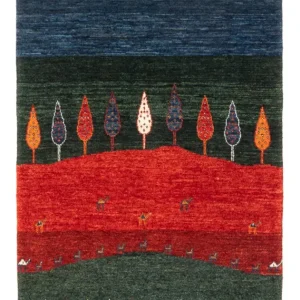 Gabbeh Teppich - Loribaft Perser - Royal - 126 x 86 cm - mehrfarbig