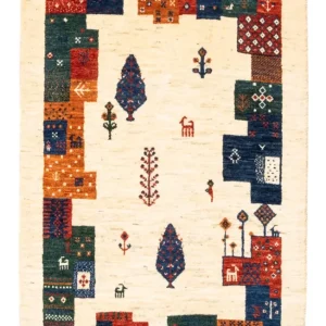 Gabbeh Teppich - Loribaft Perser - Royal - 130 x 85 cm - mehrfarbig
