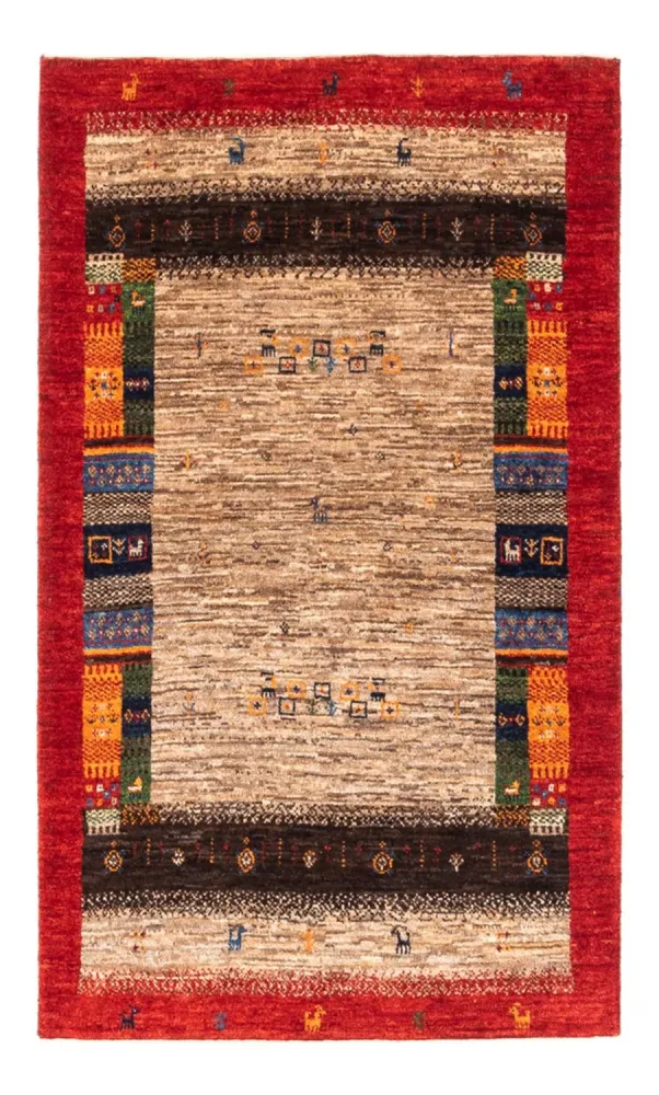 Gabbeh Teppich - Loribaft Perser - Royal - 130 x 87 cm - grau