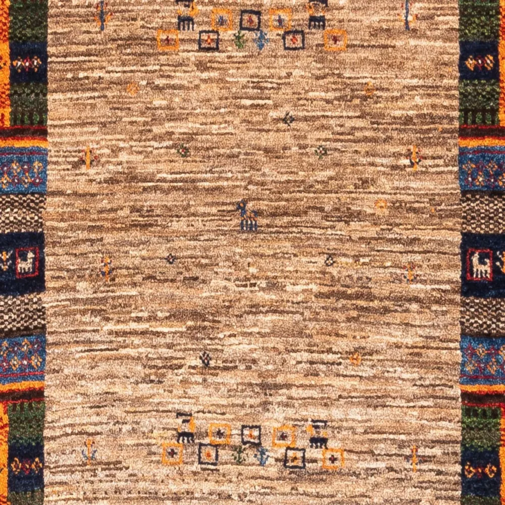 Gabbeh Teppich - Loribaft Perser - Royal - 130 x 87 cm - grau