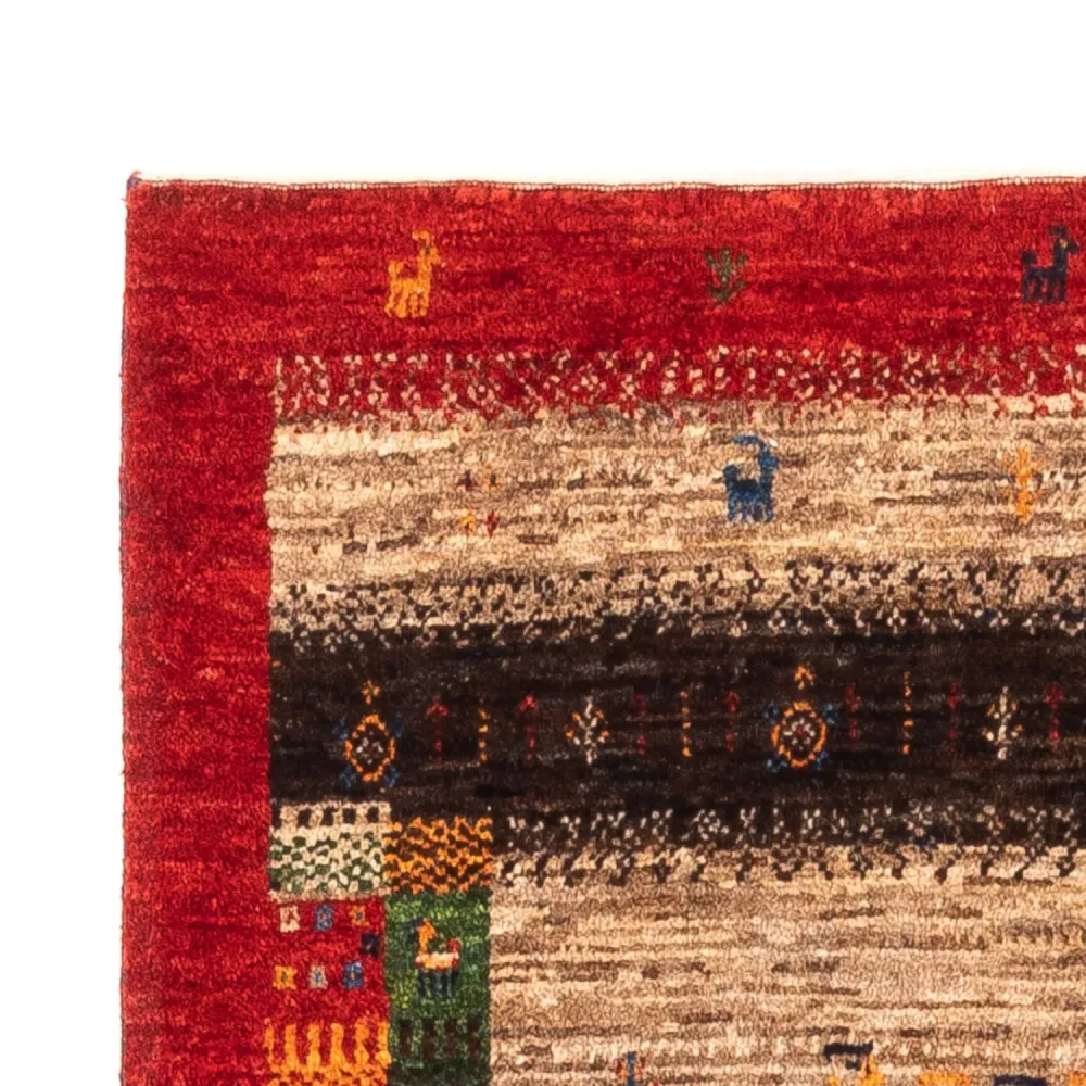 Gabbeh Teppich - Loribaft Perser - Royal - 130 x 87 cm - grau
