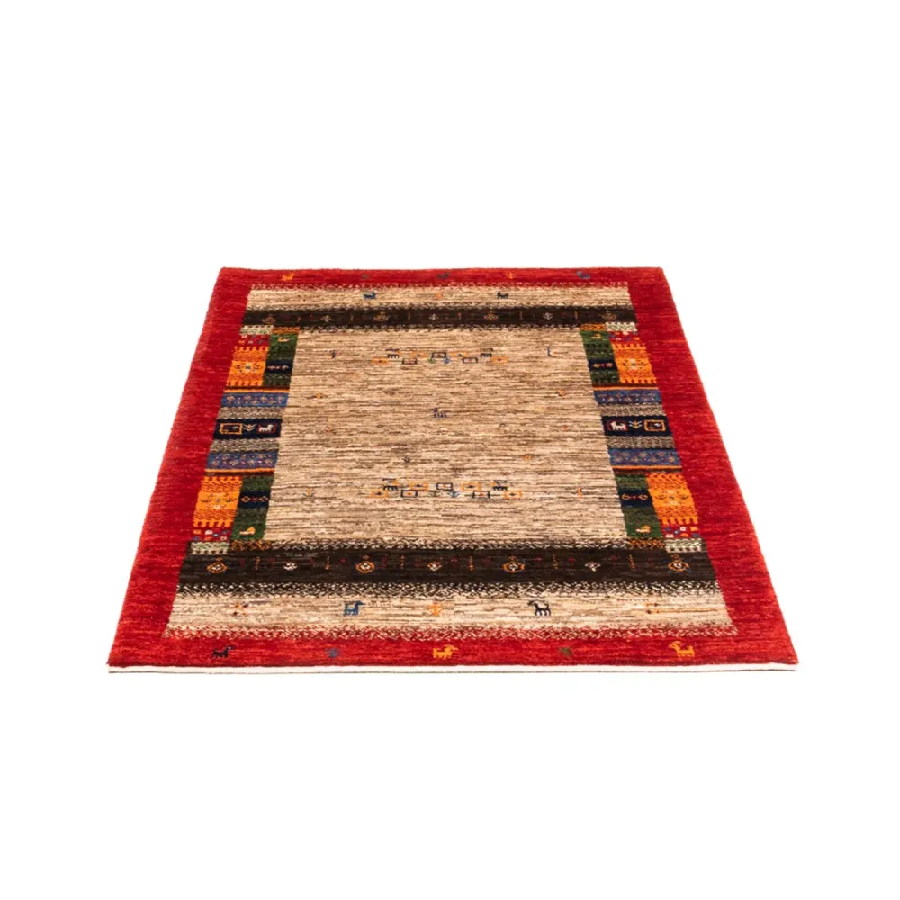 Gabbeh Teppich - Loribaft Perser - Royal - 130 x 87 cm - grau