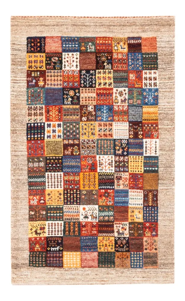 Gabbeh Teppich - Loribaft Perser - Royal - 132 x 84 cm - mehrfarbig