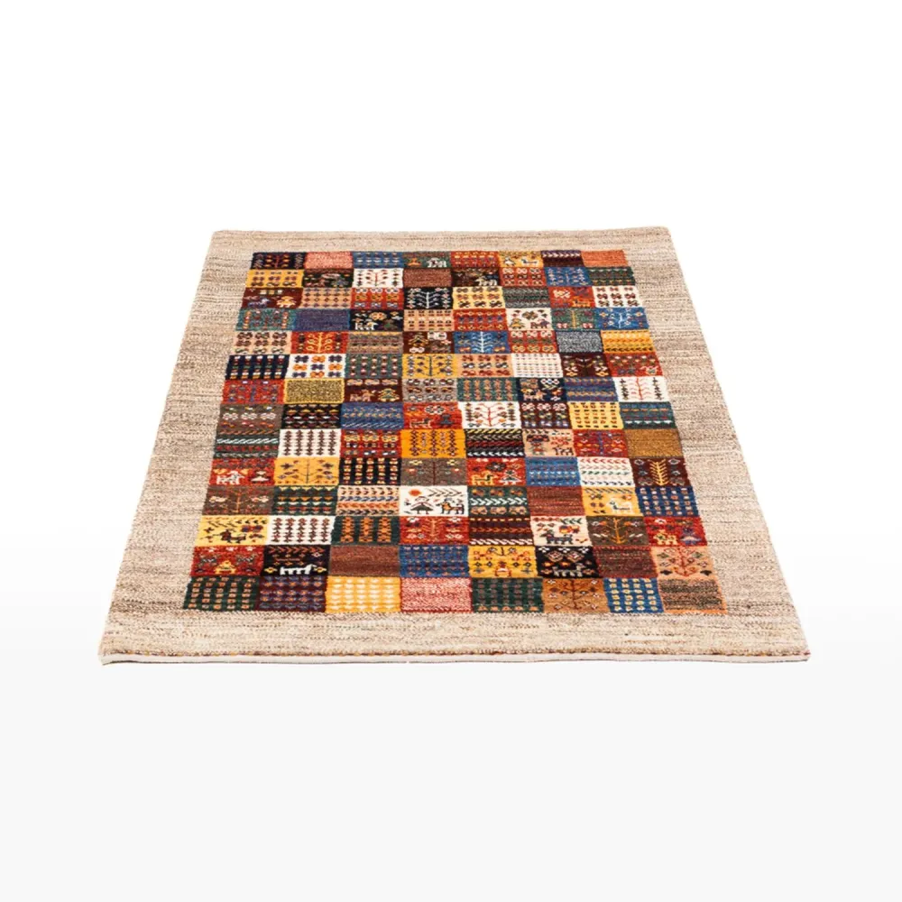 Gabbeh Teppich - Loribaft Perser - Royal - 132 x 84 cm - mehrfarbig