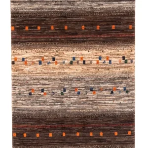 Gabbeh Teppich - Loribaft Perser - Royal - 134 x 84 cm - grau