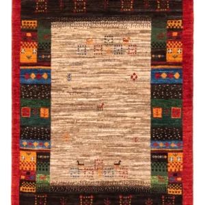 Gabbeh Teppich - Loribaft Perser - Royal - 140 x 86 cm - mehrfarbig