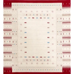 Gabbeh Teppich - Loribaft Softy - 240 x 170 cm - naturweiß