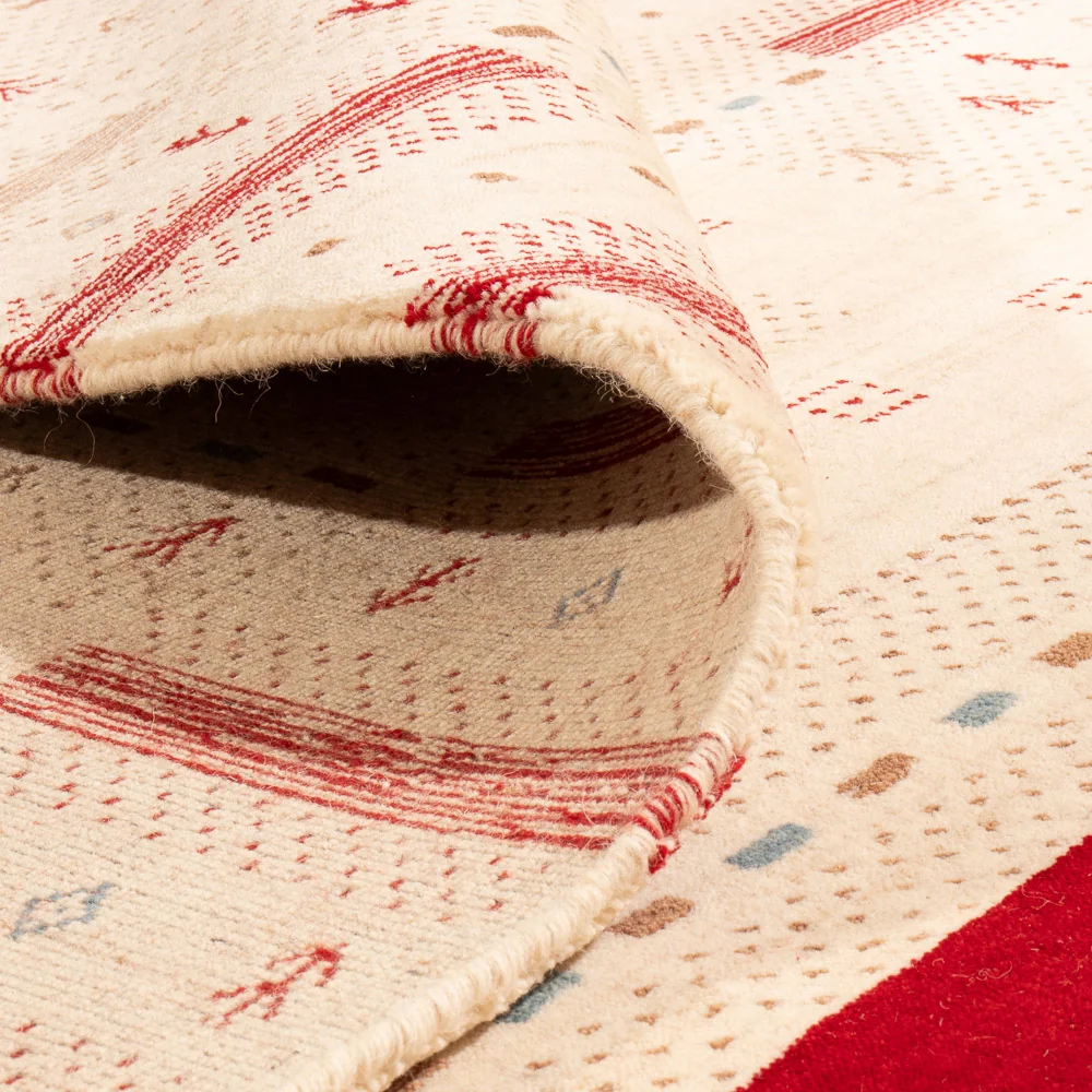 Gabbeh Teppich - Loribaft Softy - 240 x 170 cm - naturweiß