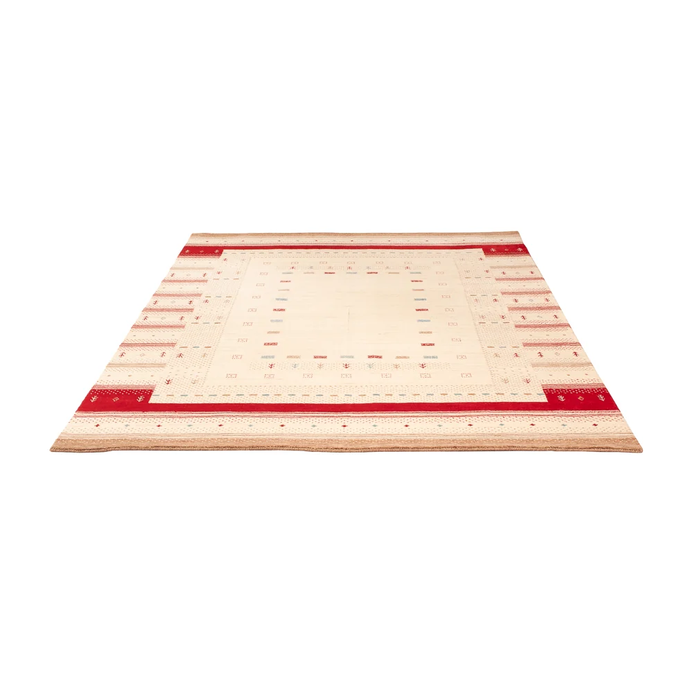Gabbeh Teppich - Loribaft Softy - 240 x 170 cm - naturweiß