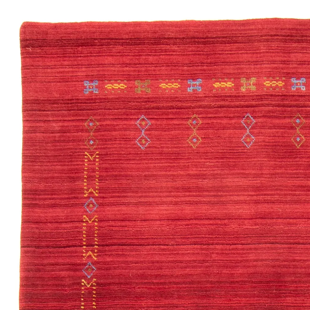 Gabbeh Teppich - Loribaft Softy 240 x 170 cm - dunkelrot