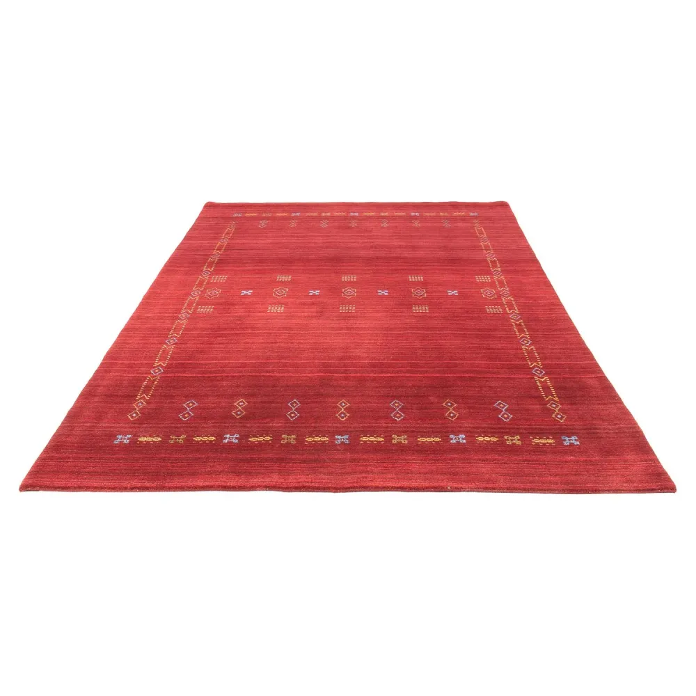 Gabbeh Teppich - Loribaft Softy 240 x 170 cm - dunkelrot