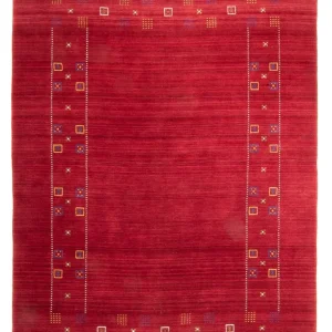 Gabbeh Teppich - Loribaft Softy 240 x 170 cm - dunkelrot