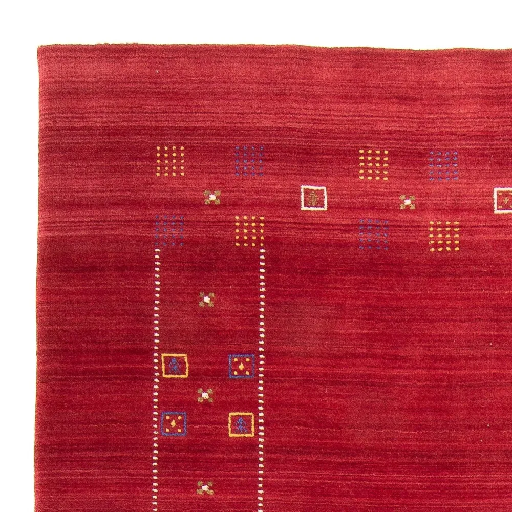 Gabbeh Teppich - Loribaft Softy 240 x 170 cm - dunkelrot