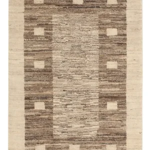 Gabbeh Teppich - Perser - 122 x 76 cm - natur
