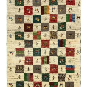 Gabbeh Teppich - Perser 129 x 80 cm - bunt