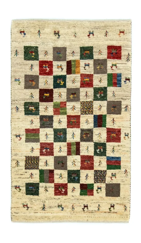 Gabbeh Teppich - Perser 129 x 80 cm - bunt