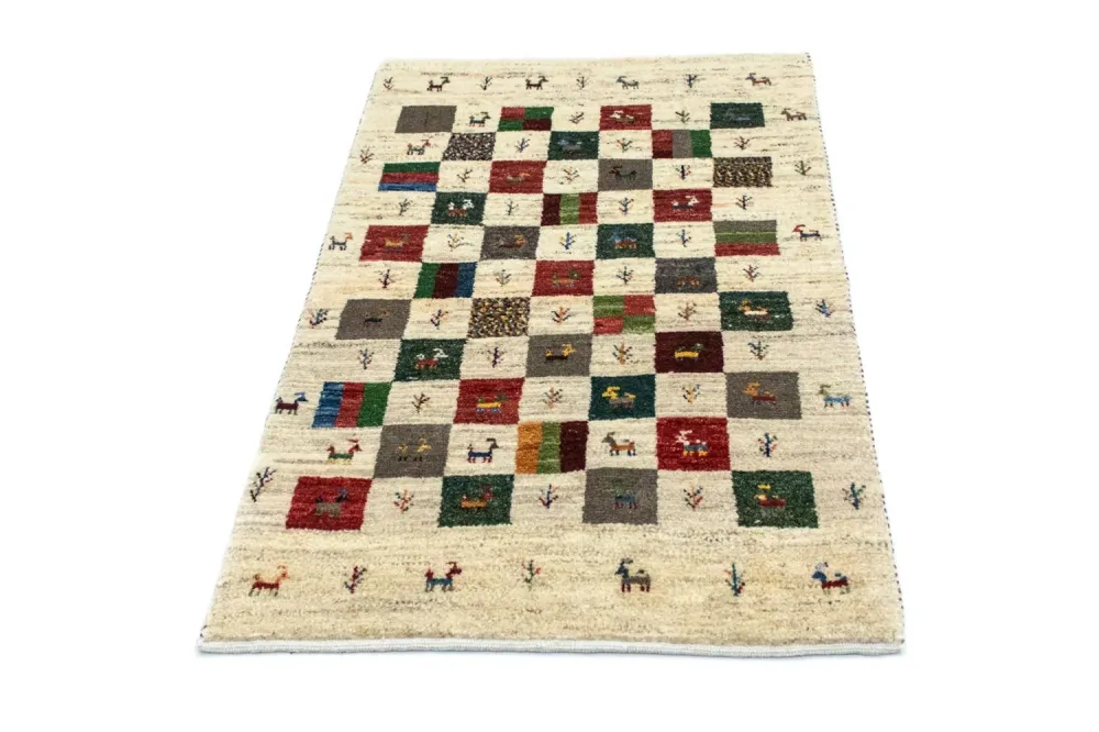 Gabbeh Teppich - Perser 129 x 80 cm - bunt