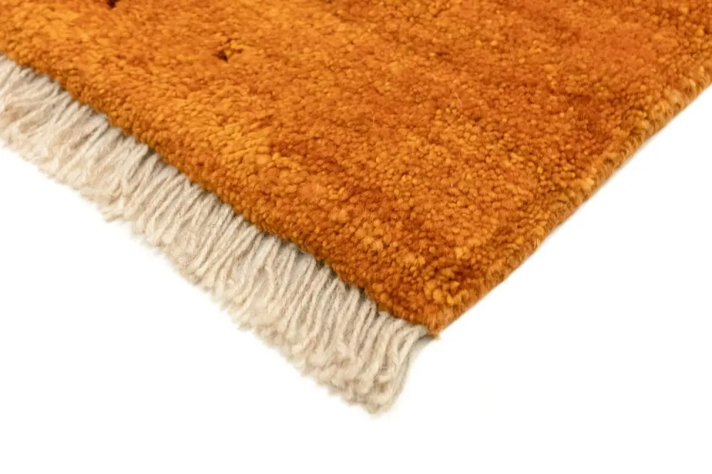 Gabbeh Teppich - Perser 132 x 86 cm - gold