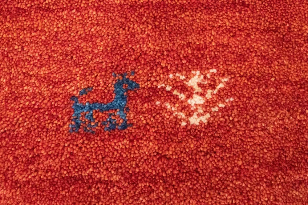 Gabbeh Teppich - Perser 154 x 96 cm - rot