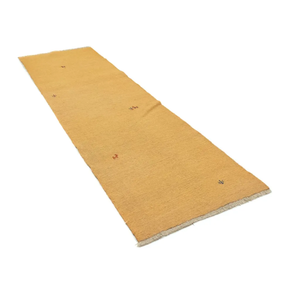 Gabbeh Teppich - Perser 278 x 80 cm - gold