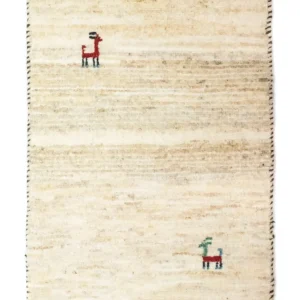 Gabbeh Teppich - Perser 60 x 40 cm - beige