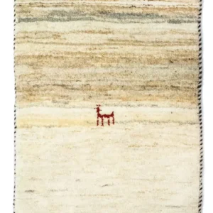 Gabbeh Teppich - Perser 60 x 40 cm - beige
