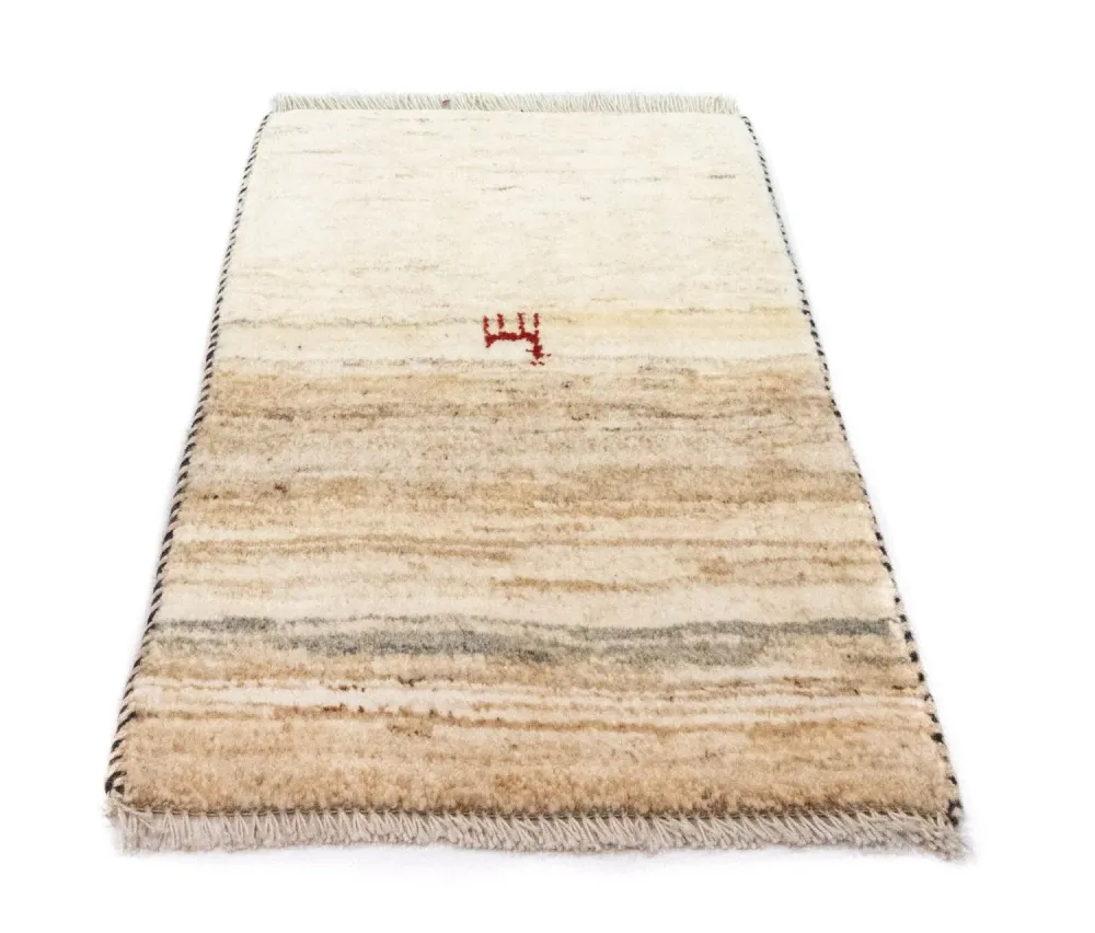 Gabbeh Teppich - Perser 60 x 40 cm - beige
