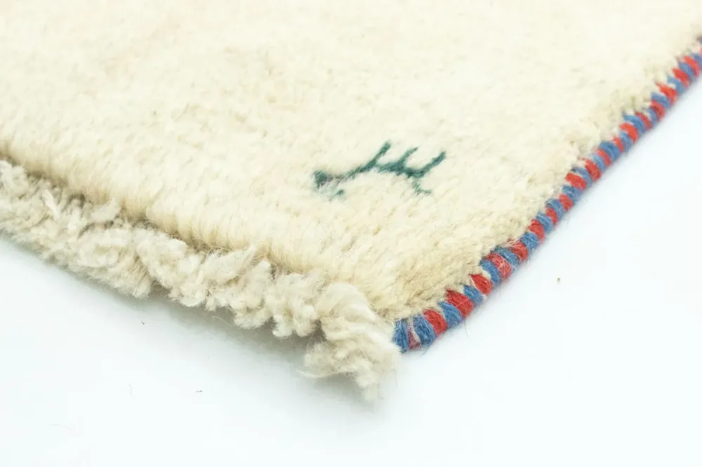 Gabbeh Teppich - Perser 60 x 40 cm - beige