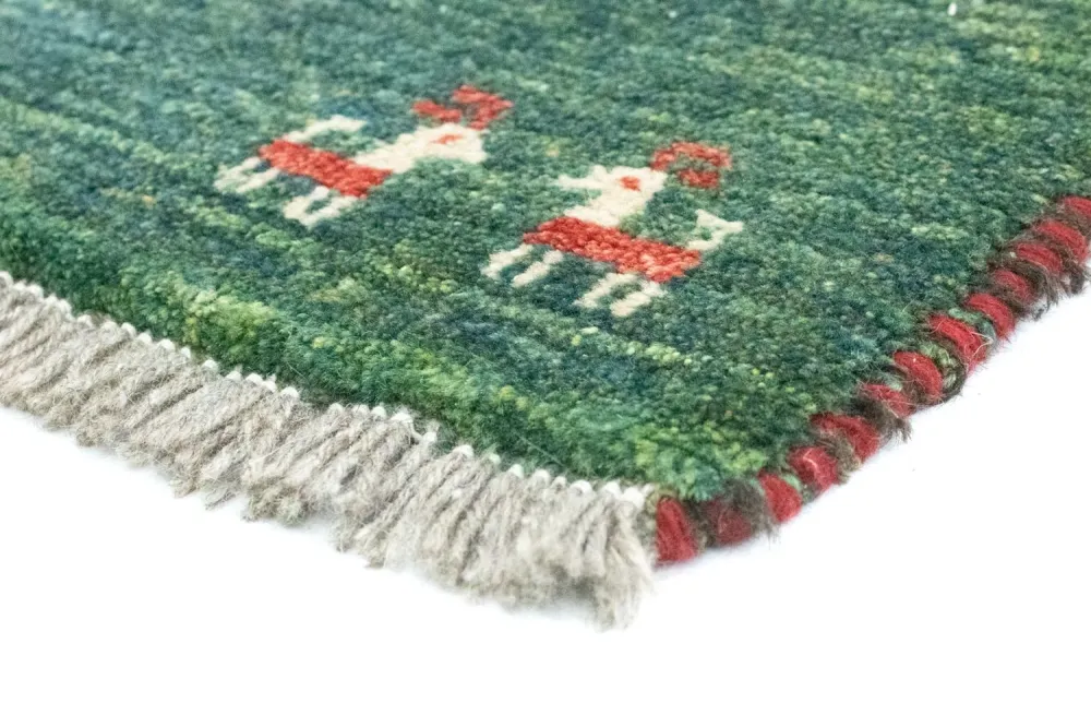 Gabbeh Teppich - Perser 90 x 60 cm - mehrfarbig