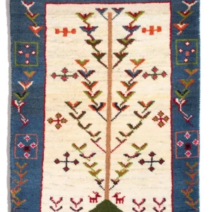 Gabbeh Teppich - Perser - 92 x 63 cm - mehrfarbig