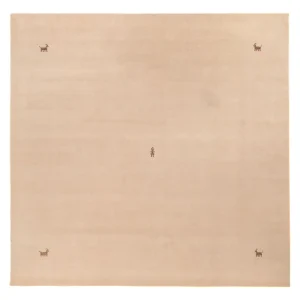 Gabbeh Teppich - Softy quadratisch - 250 x 250 cm - beige