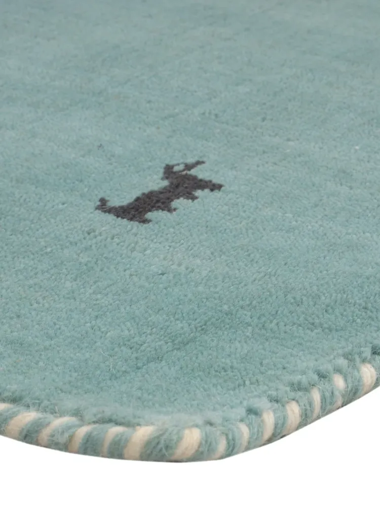 Gabbeh Teppich - Softy - 90 x 60 cm - türkis