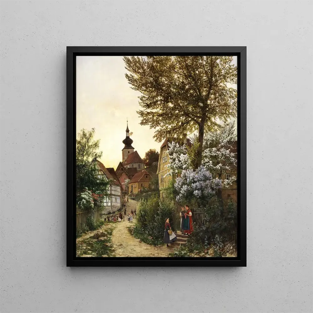 Gemälde Abend im Mai im tiefen Tal, Erfurt - Emil Zschimmer | Kunstdruck