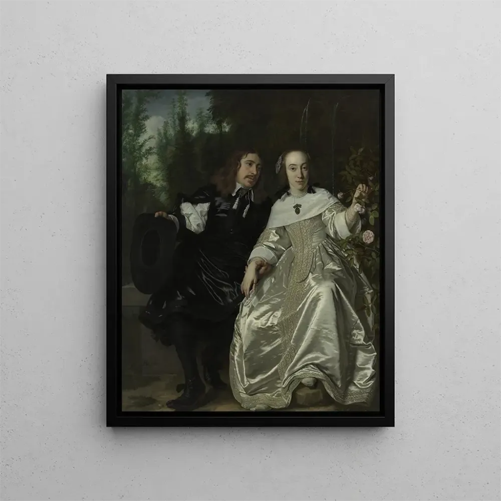 Gemälde Abraham del Court und seine Ehefrau Maria de Kaersgieter - Bartholomeus van der Helst | Kunstdruck