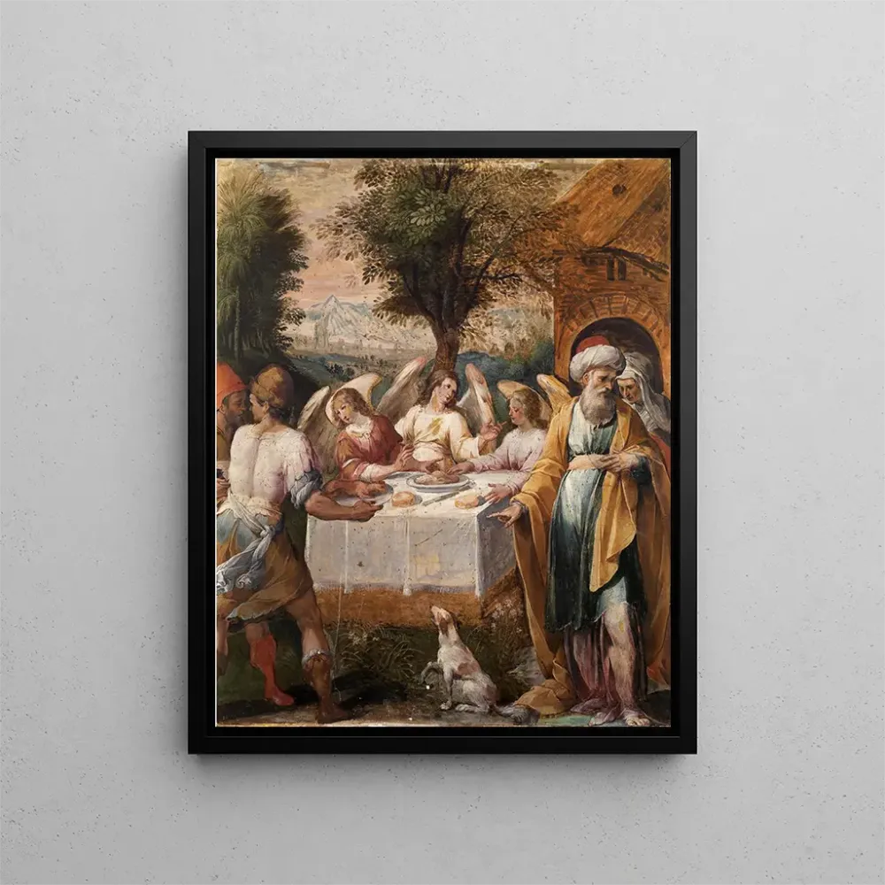 Gemälde Abraham und die drei Engel - Avanzino Nucci