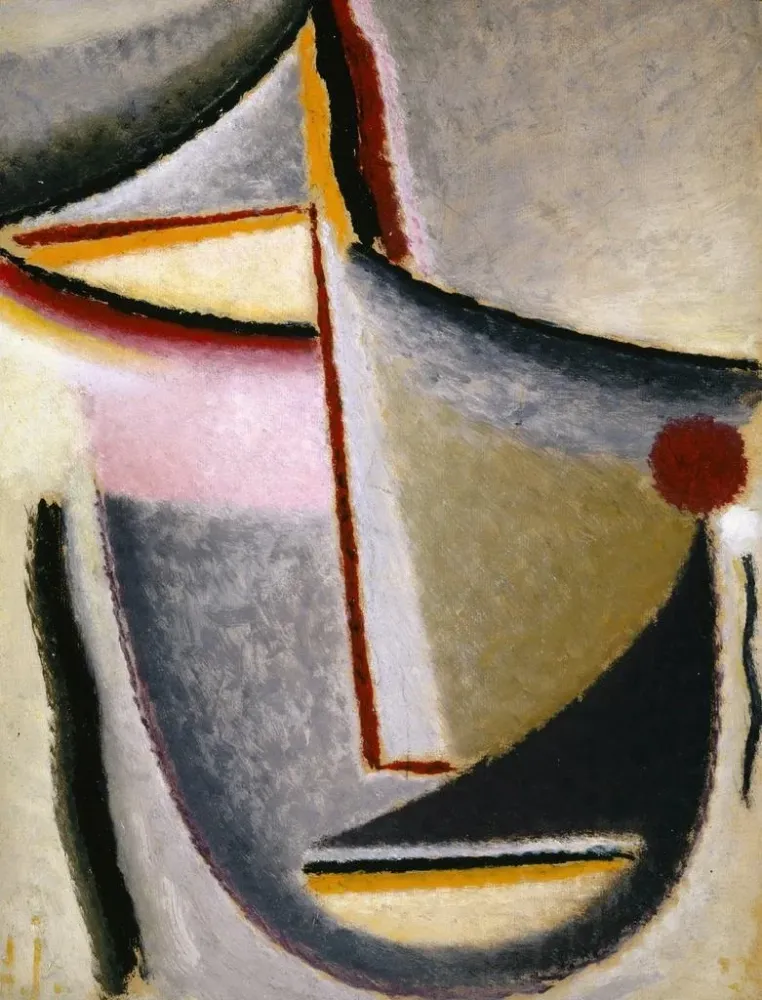 Gemälde Abstrakter Kopf Konstruktiver Kopf - Alexej von Jawlensky | Kunstdruck