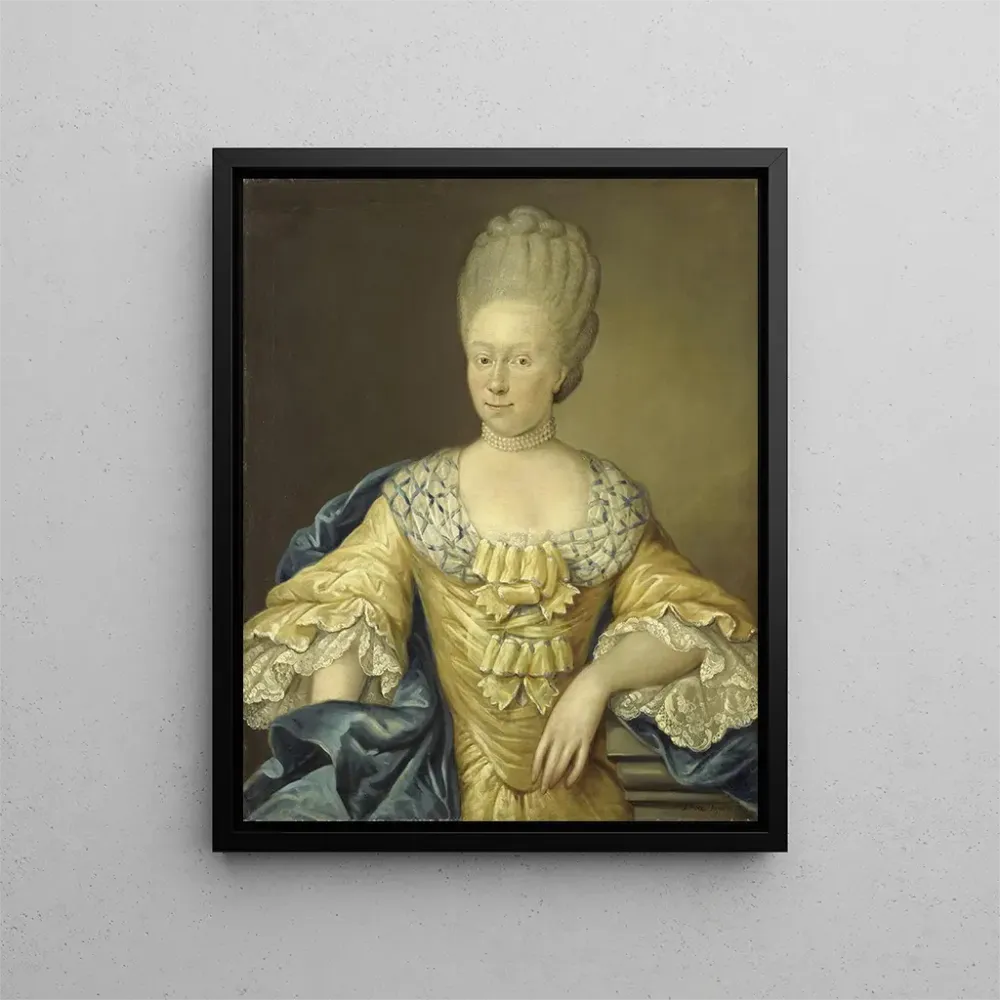 Gemälde Adriana Johanna van Heusden Ehefrau von Johan Arnold Zoutman - August Christian Hauck